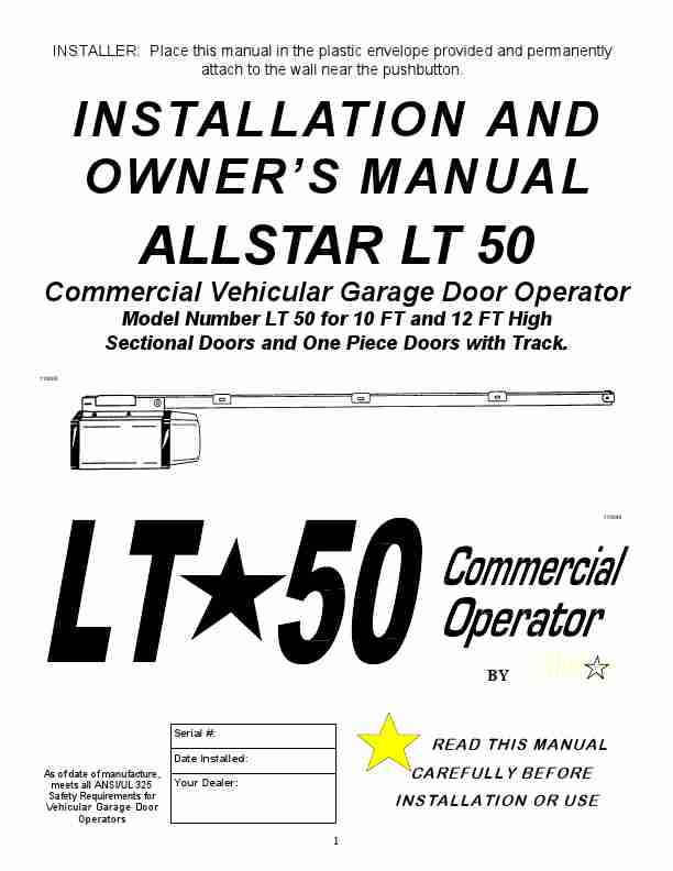 Allstar Products Group Garage Door Opener LT 50-page_pdf